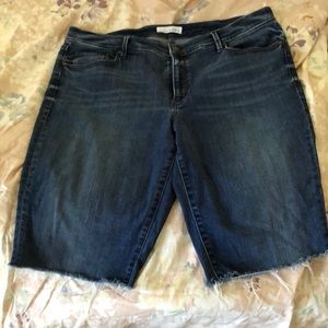 Loft stretchy Bermuda short Jean cutoffs